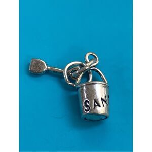 Sand Pail and Shovel Sterling Silver Jewelry #beach